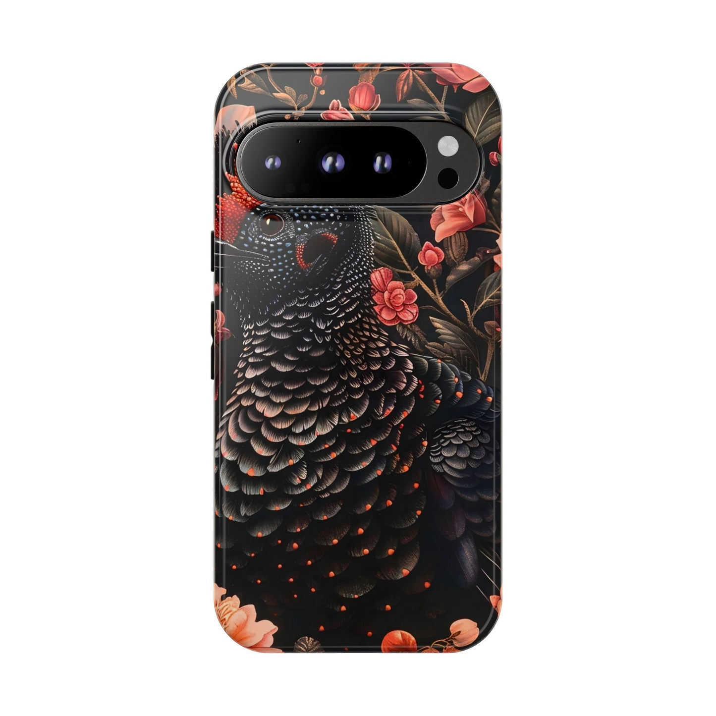 Tough Cases: Floral Design Phone Case, Stylish Protection for Your Phone, Unique Gift for Bird Lovers, Vibrant Floral Art, [...]