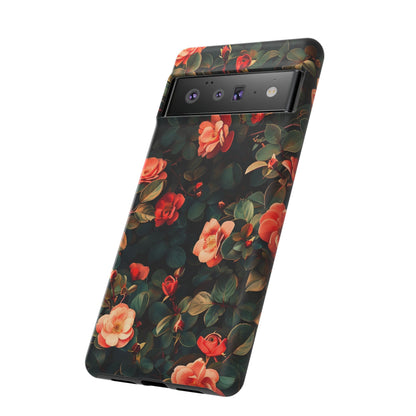 Floral Phone Case - Elegant Floral Design, Tough Protective Case, Perfect Gift for Her, Trendy Phone Accessories, Mother’s Day, Birthday