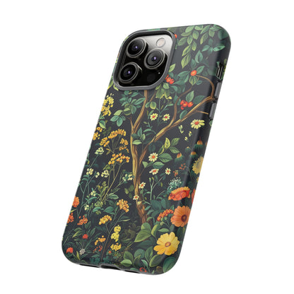 Floral Phone Case - Tough Cases, Colorful Nature Design, Gift for Flower Lovers, Phone Accessory, Unique Cell Phone Cover