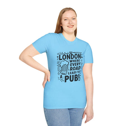 Unisex Softstyle T-Shirt - London's Pub Leading Road