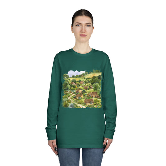 Long Sleeve Crewneck Tee - British Nature - Scenic Landscapes and Natural Beauty