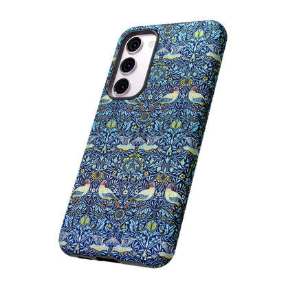 Bird and Floral Pattern Phone Case, Tough Cases, Gift for Nature Lovers, Eco-friendly, Custom Phone Accessories, All-Occasion