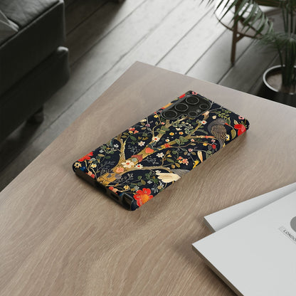Floral Phone Case with Vibrant Tree Design, Tough Phone Cover, Unique Floral Pattern, Eco-Friendly Phone Accessories, Gift for Nature Lovers