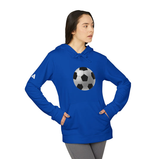 Adidas Unisex Fleece Hoodie  - Soccer Graphic Hoodie - Unisex Fleece for Sports Lovers - Dynamic Football Design - Sports Passion and Energy