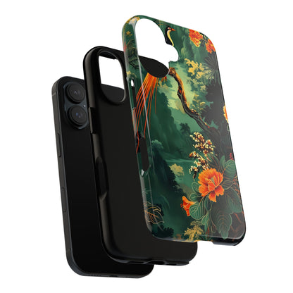 Tropical Phone Case - Colorful Floral Design, Phone Cover for Nature Lovers, Gift for Friends, iPhone & Android Compatible, Boho Style