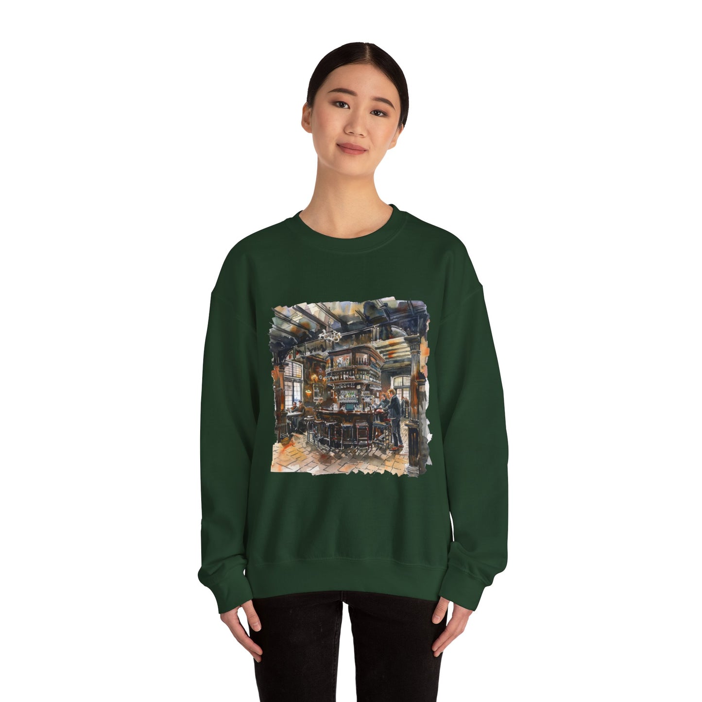 Unisex Heavy Blend™ Crewneck Sweatshirt - Traditional Taverns - The Cozy British Pub