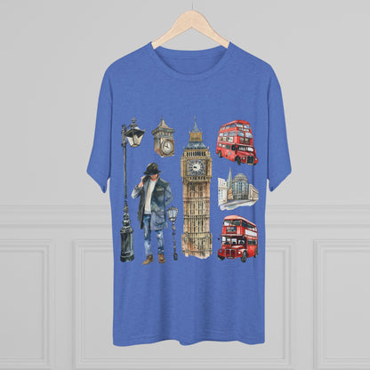 Vintage England Iconic Unisex Tri-Blend Crew Tee