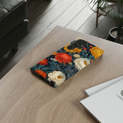 Floral Tough Case for Phones | Durable Floral Phone Cover, Boho Chic, Unique Gift for Her, Phone Protection, Flower Design