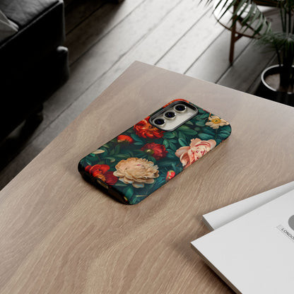 Floral Phone Case - Tough Cases, Vibrant Protection, Gift for Her, Cute Floral Design, Trendy Accessory, Perfect for Spring
