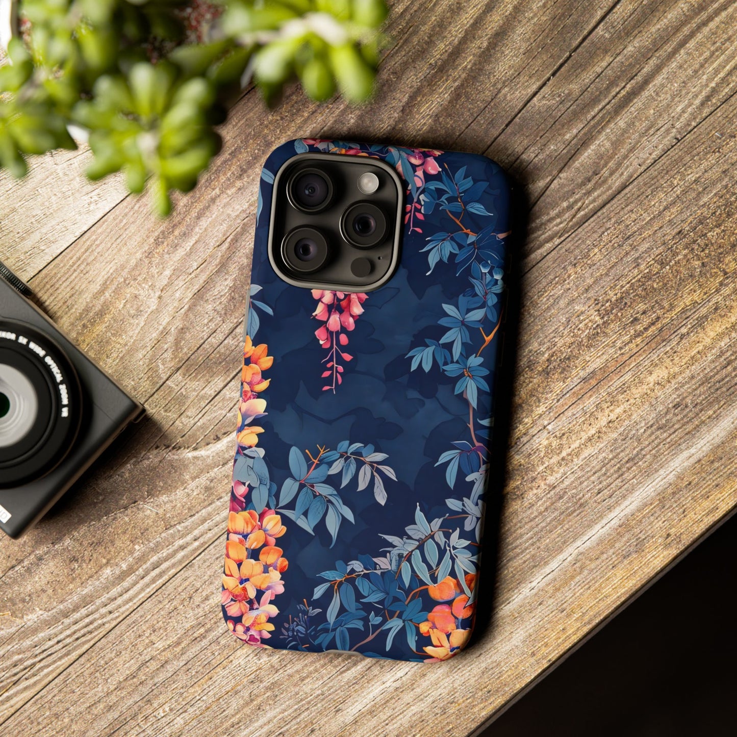 Floral iPhone Case, Tough Phone Cover, Gift for Her, Nature Lover Accessory, Spring Decor, Unique Floral Design