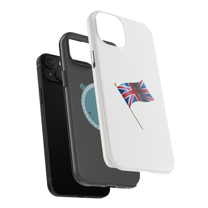 Vintage Union Jack Magnetic Phone Case, British Flag Tough Case, Gift for Anglophiles, Travel Accessories,UK Prid e Case