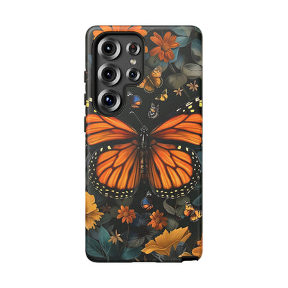 Monarch Butterfly Phone Case, Tough Cases, Nature Lover Gift, Floral Mobile Cover, Eco-Friendly Phone Accessory, Butterfly Design