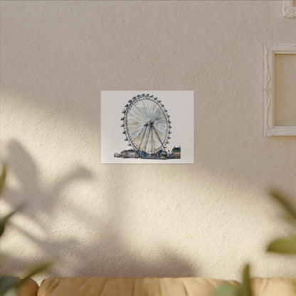 London Eye Canvas Print, Wall Art Decor, Travel Gift, Home Decoration, Unique Art Piece