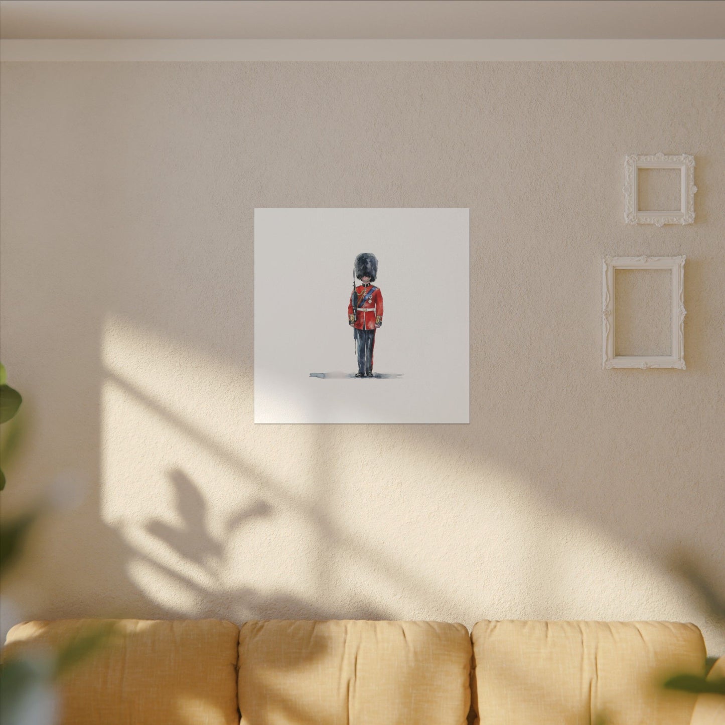 Royal Guard Canvas Art Print, British Soldier Wall Decor, Home Decoration, Gift for History Lovers, Art for Offices, Unique Wall Gallery