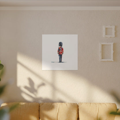 Royal Guard Canvas Art Print, British Soldier Wall Decor, Home Decoration, Gift for History Lovers, Art for Offices, Unique Wall Gallery