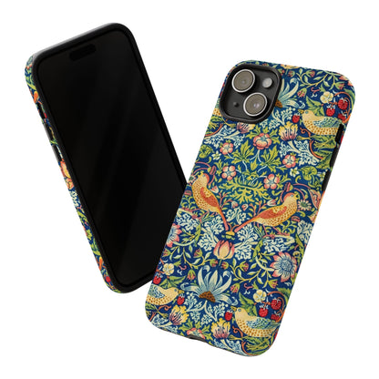 Floral Phone Case | Tough Cases, Stylish Protection, Unique Gift, Eco-Friendly, Floral Pattern, Bird Design