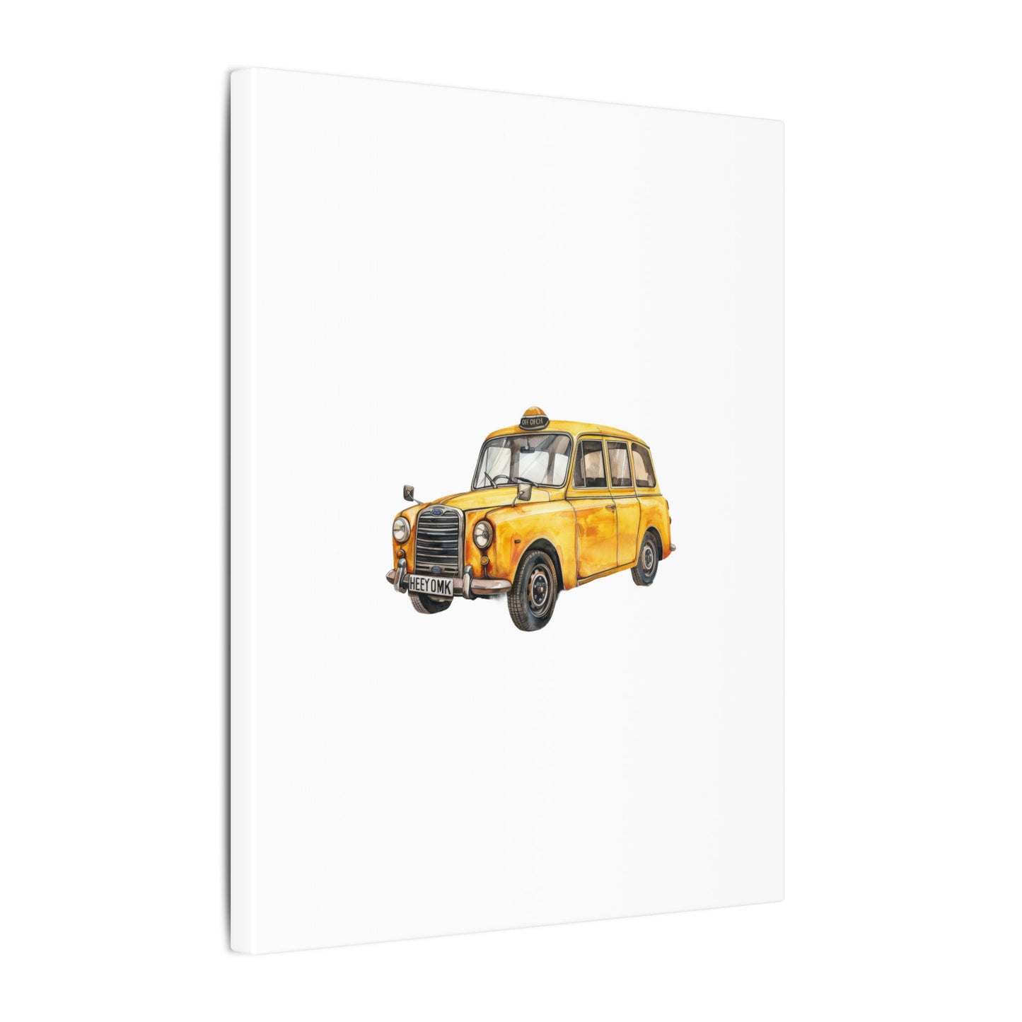 Vintage Taxi Matte Canvas, Stretched, 0.75" (Multi-Size)