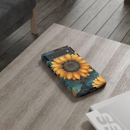 Sunflower Phone Case - Bright Floral Design, Stylish Tough Cover for Sunflower Lovers, Gift for Plant Enthusiasts, Mom Gift, Nature Lovers