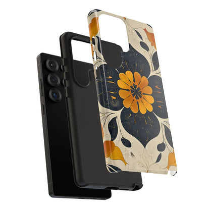 Floral Phone Case - Tough Cases, Botanical iPhone Cover, Vintage Flower Design, Durable Smartphone Protection, Unique Gift Idea
