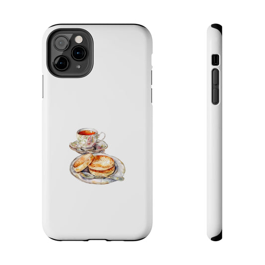 Tea Time Tough Phone Case - Vintage Style Design for Tea Lovers