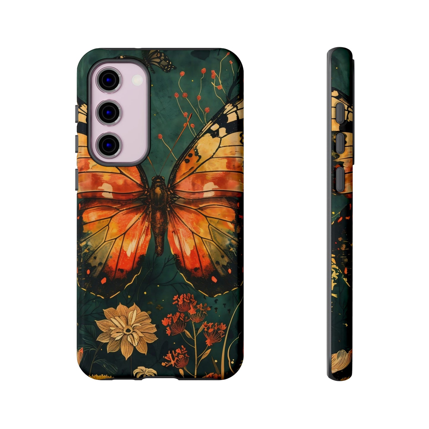 Butterfly Phone Case – Tough Cases for Nature Lovers, Floral Design, Butterfly Art, Unique Gift, Eco-Friendly Protection