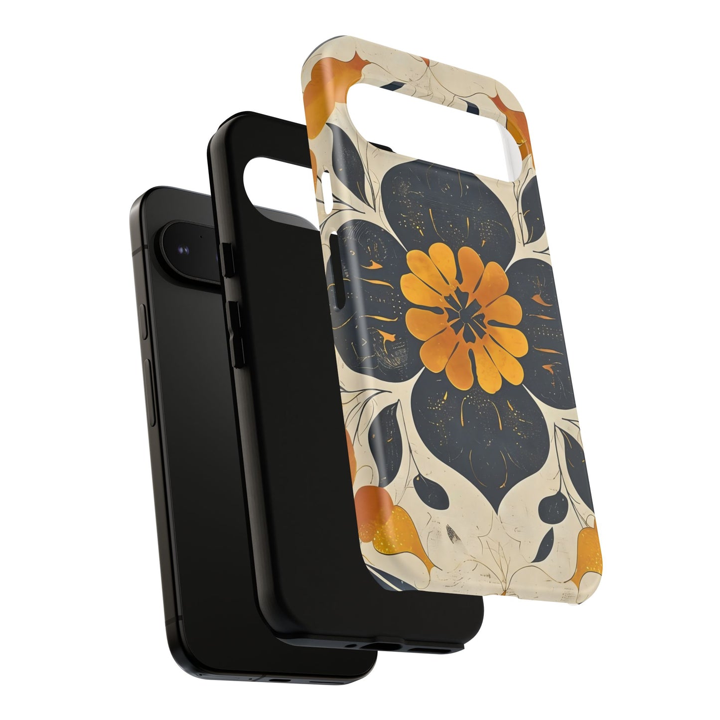 Floral Phone Case - Tough Cases, Botanical iPhone Cover, Vintage Flower Design, Durable Smartphone Protection, Unique Gift Idea