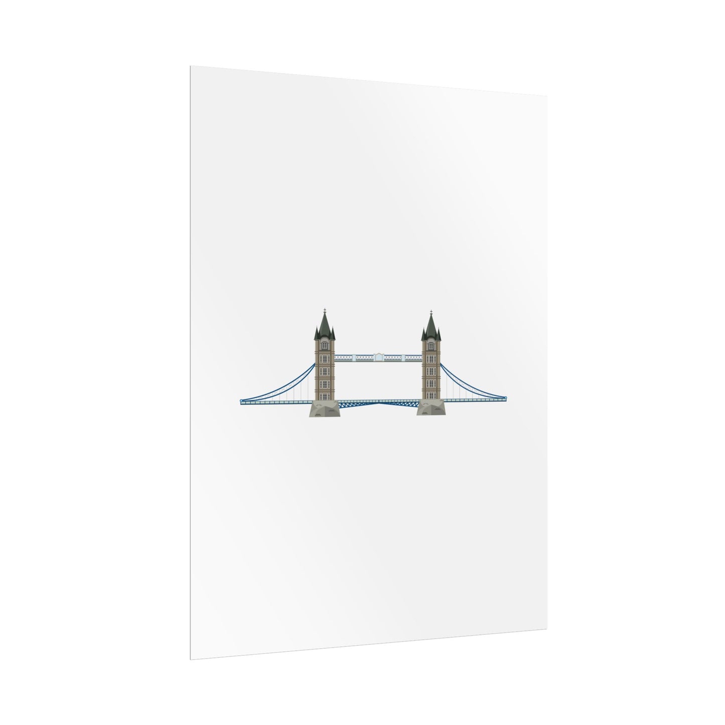 Tower Bridge Rolled Poster, London City Decor, Wall Art, Gift for Travelers, Home Aesthetic, UK Wall Art