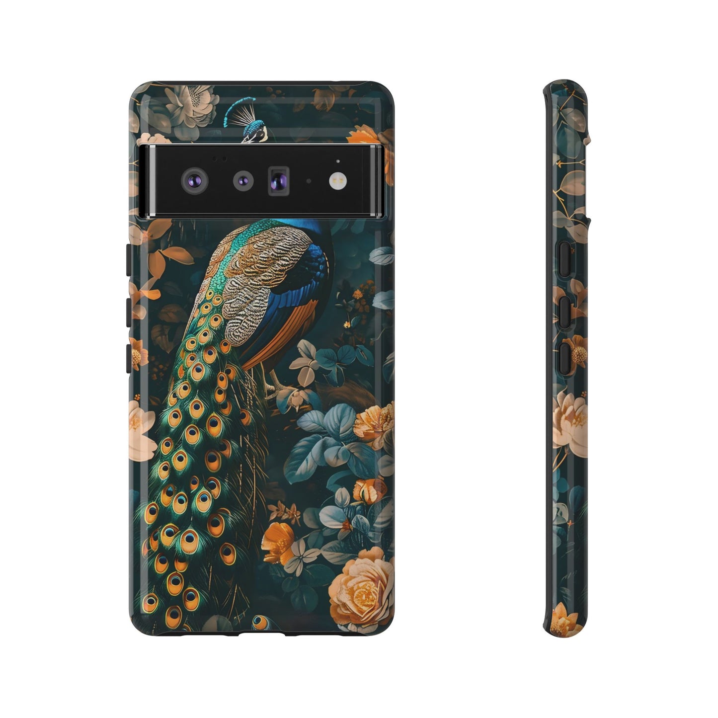 Peacock Phone Case - Elegant Floral Design, Tough Case for Protection, Unique Gift for Nature Lovers, Stylish Accessory, Eco-Friendly