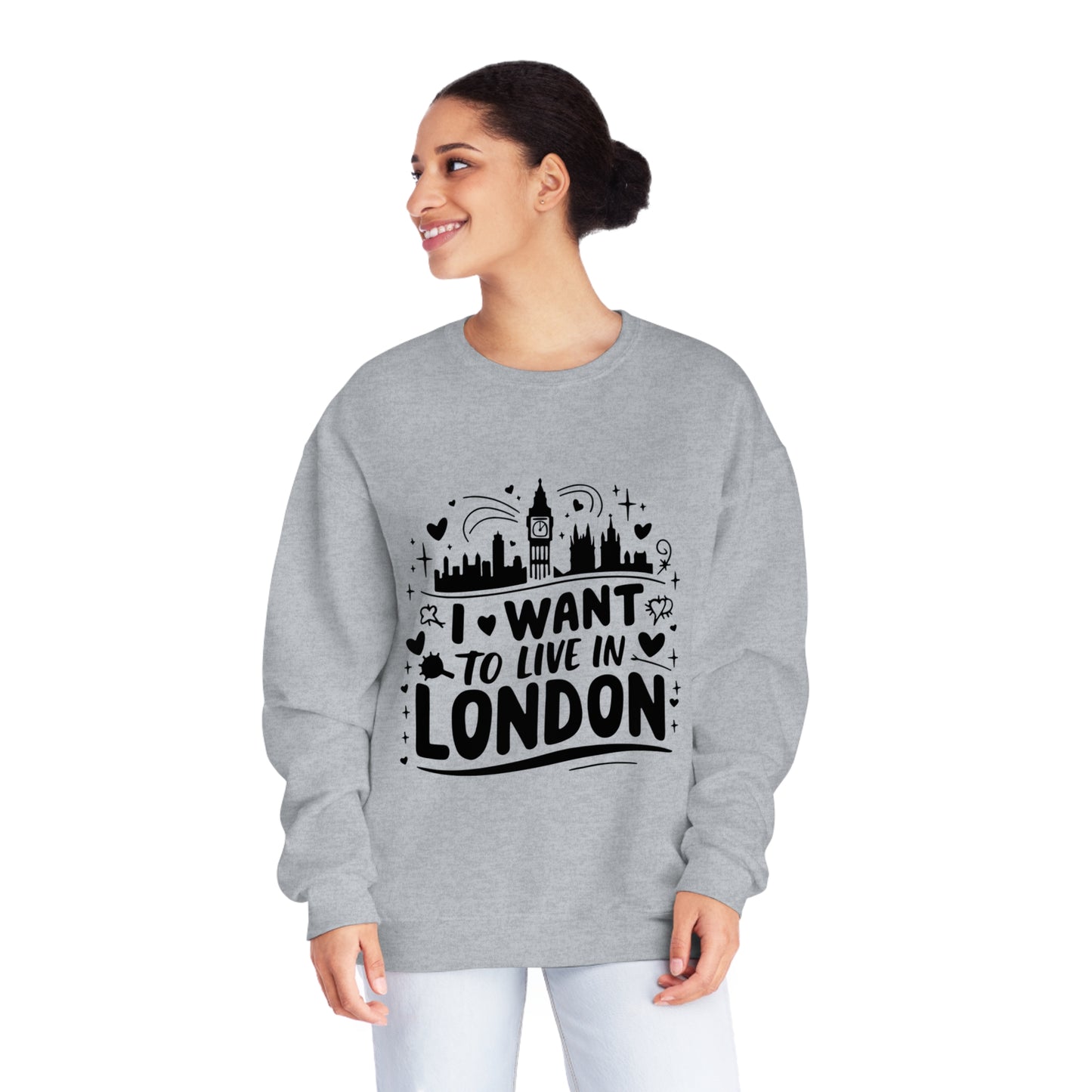 Unisex NuBlend® Crewneck Sweatshirt - I want to live in London
