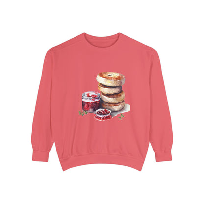 Unisex Garment-Dyed Sweatshirt - British Food Traditional Dishes and Culinary Delights