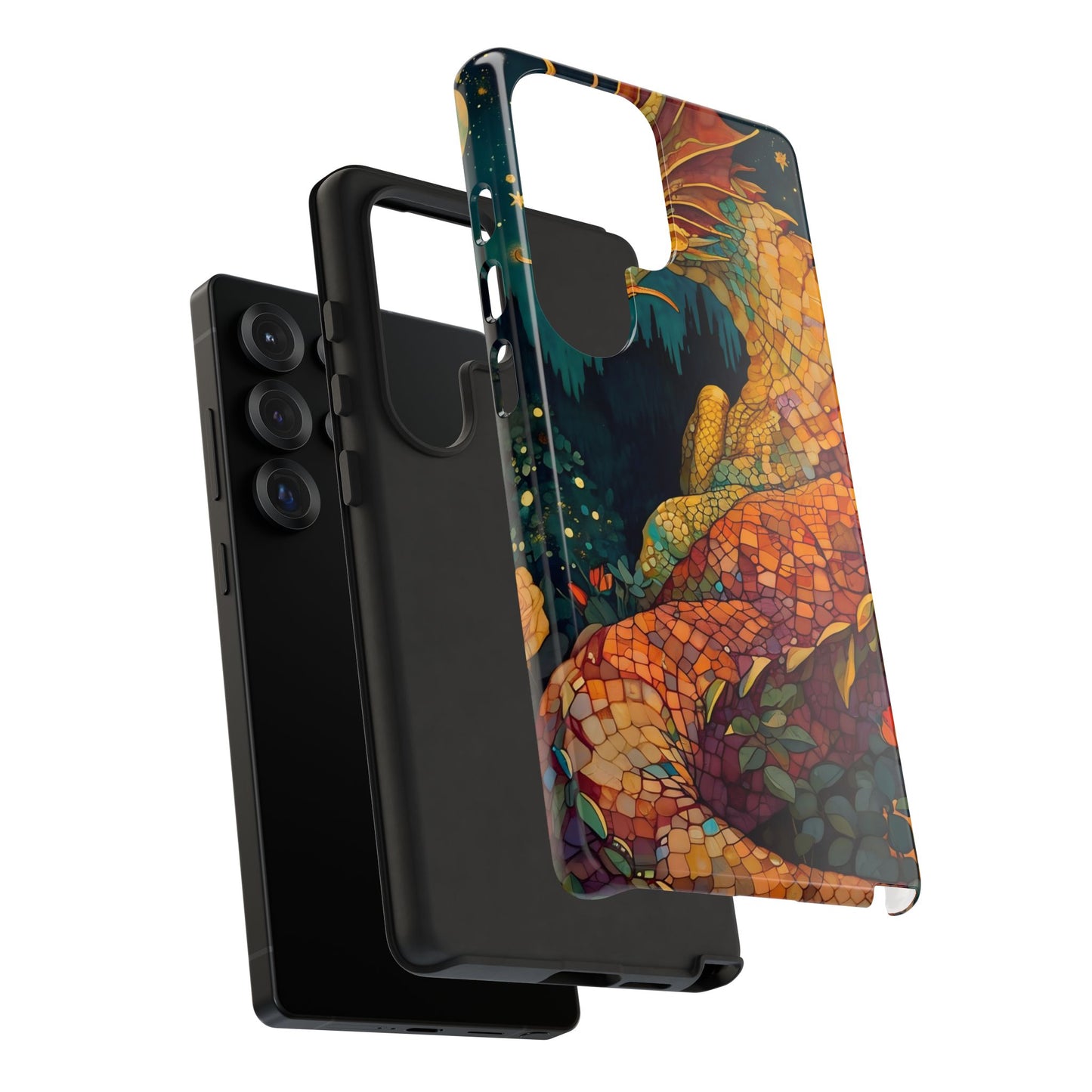 Dragon Art Phone Case, Tough Phone Cover, Fantasy Gift, Unique Mobile Accessory, Dragon Lover Gift, Stylish Protection