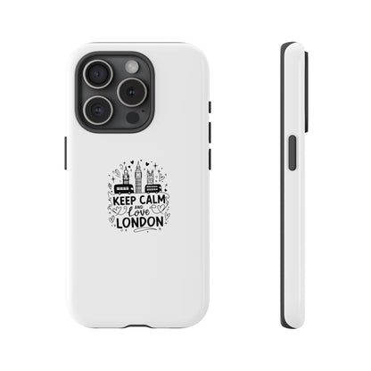 London Keepsake Phone Case - Keep Calm and Love London Design