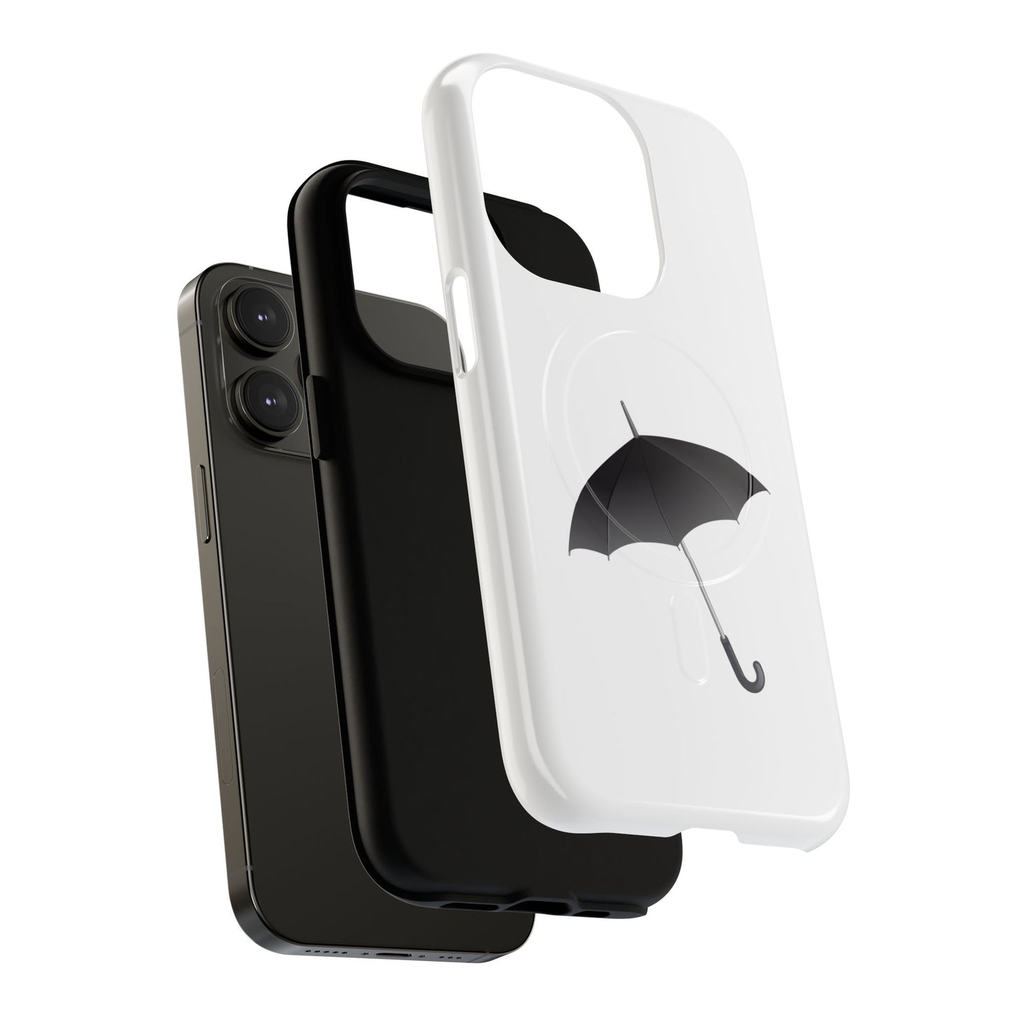 Stylish Magnetic Phone Case with Umbrella Design, Gift for Tech Lovers, Phone Accessory, Modern Design, Unique Cell Phone Cover