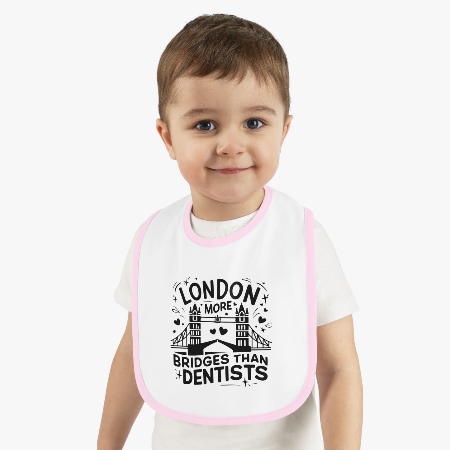 Cute London Themed Baby Bib - Adorable, Functional Gift for New Parents, Perfect for Baby Showers, Everyday Use, Travel, Mealtime