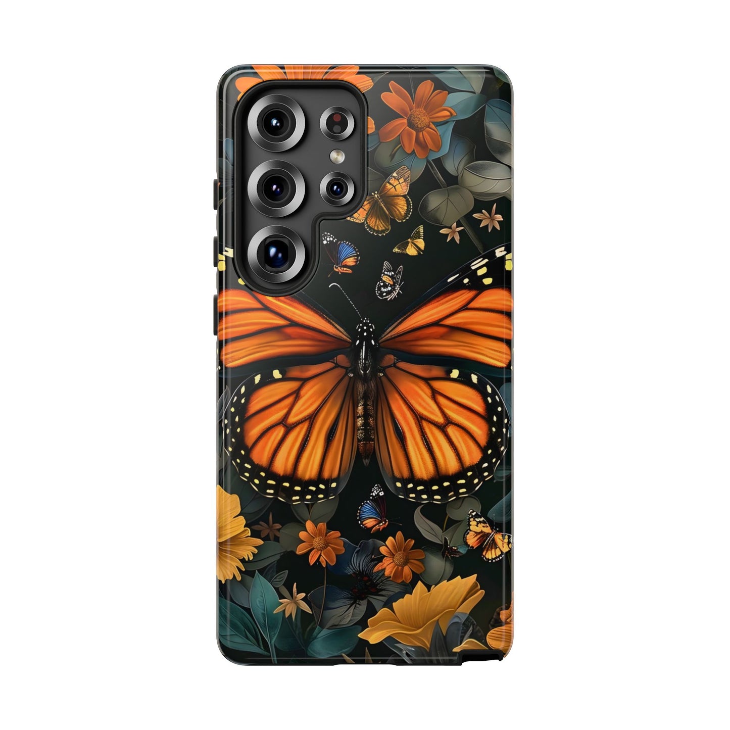 Monarch Butterfly Phone Case, Tough Cases, Nature Lover Gift, Floral Mobile Cover, Eco-Friendly Phone Accessory, Butterfly Design
