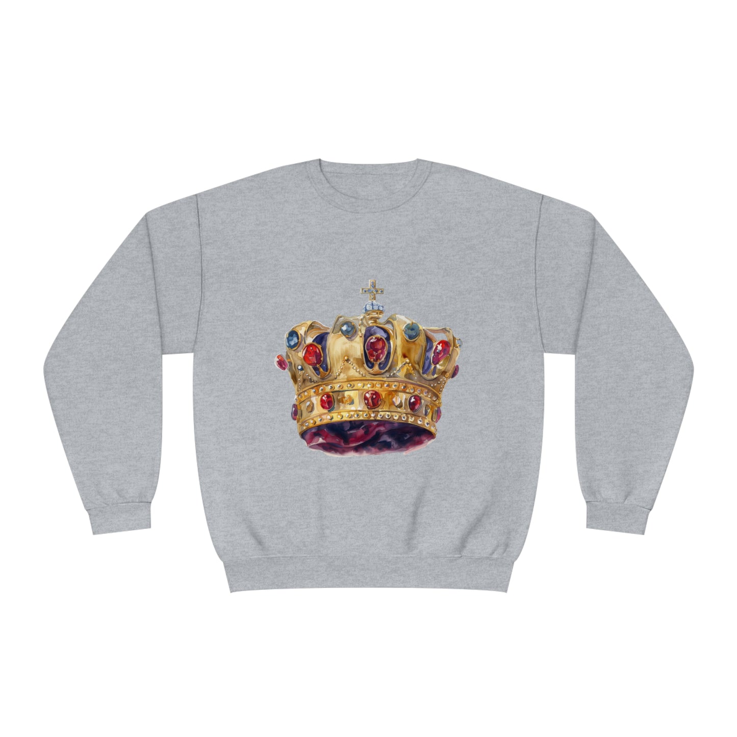 Unisex NuBlend® Crewneck Sweatshirt - British Royal Crown - Symbol of Regal Elegance and Authority