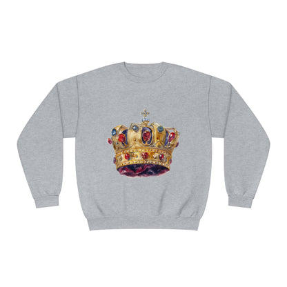 Unisex NuBlend® Crewneck Sweatshirt - British Royal Crown - Symbol of Regal Elegance and Authority