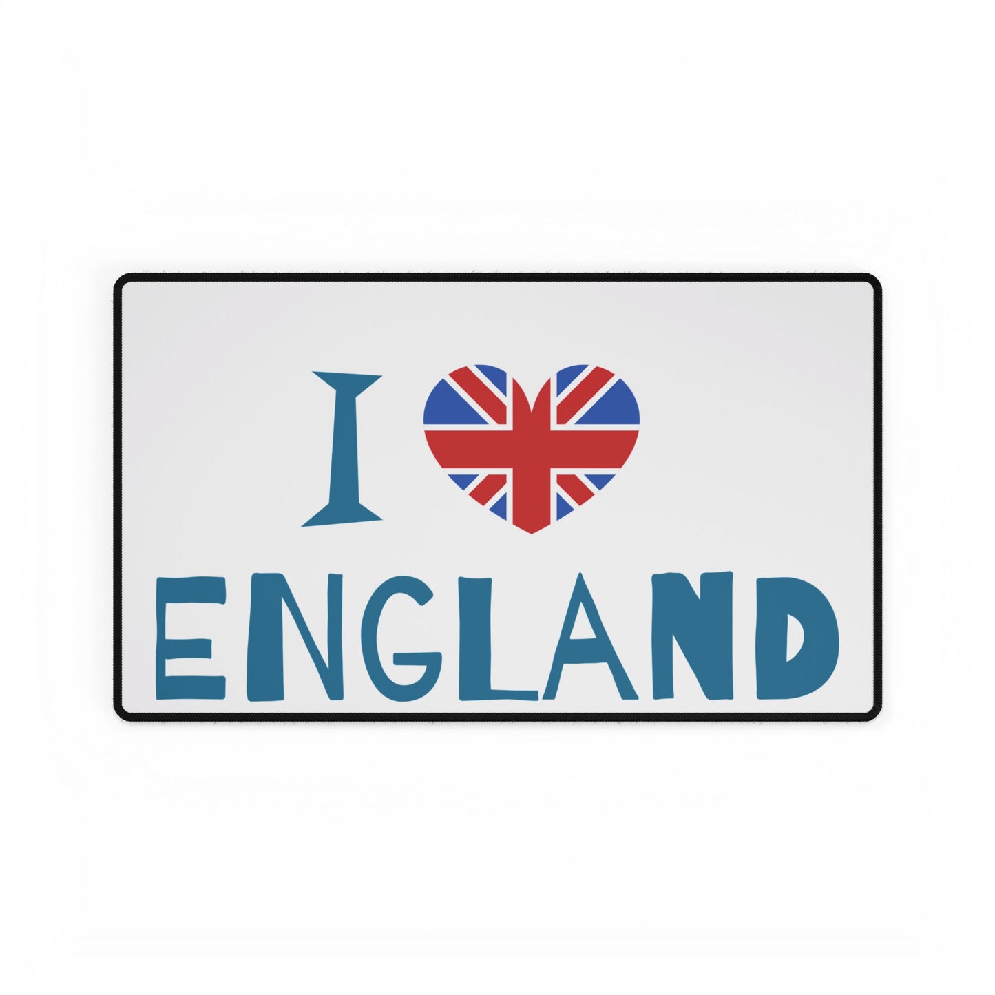 I Love England Desk Mat - Stylish Writing Surface, Office Decor, Gift for Brits, Travel Lovers, Work From Home Essentials