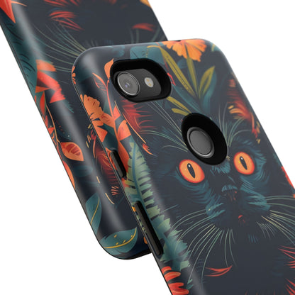 Feline Jungle iPhone Case - Tough and Unique Cat Design, Pet Lover Gift, Animal Phone Accessory, Nature Inspired, Halloween Style