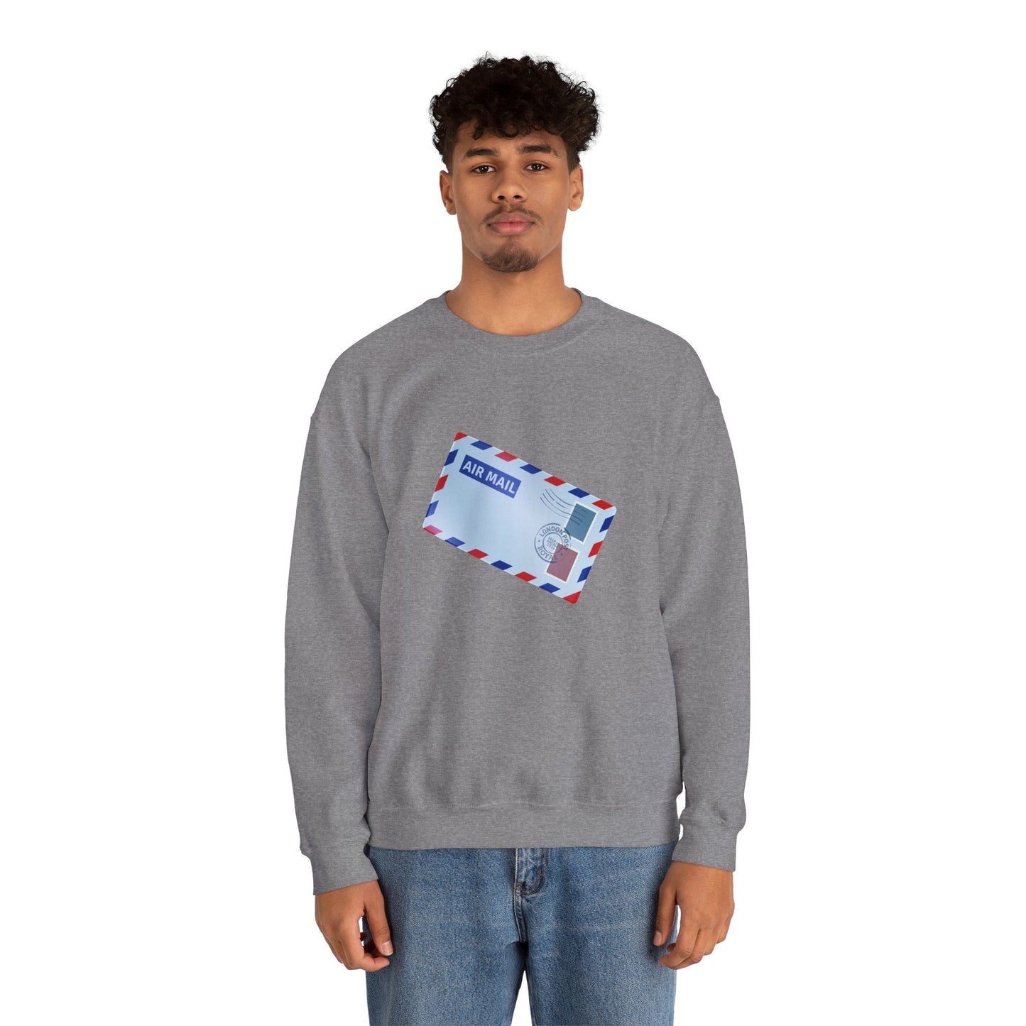 Unisex Heavy Blend™ Crewneck Sweatshirt Relaxed - Vintage British Air Mail