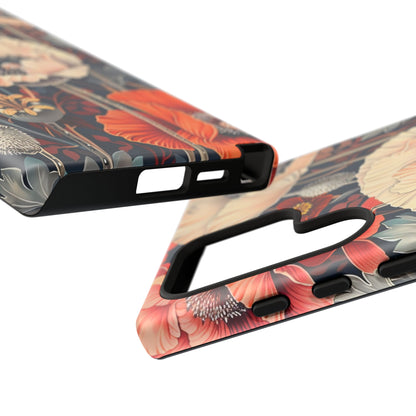 Floral iPhone Case, Tough Phone Cover, Artistic Protection, Flower Design, Unique Gift for Her, Phone Accessory, Trendy Tech