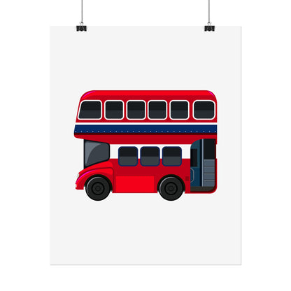 Red Double Decker Bus Rolled Posters