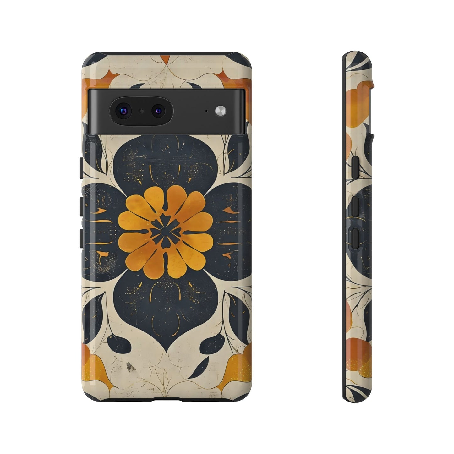 Floral Phone Case - Tough Cases, Botanical iPhone Cover, Vintage Flower Design, Durable Smartphone Protection, Unique Gift Idea