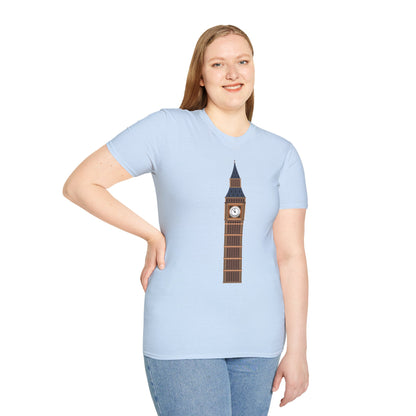 Unisex Softstyle T-Shirt - Iconic Big Ben Clock Tower