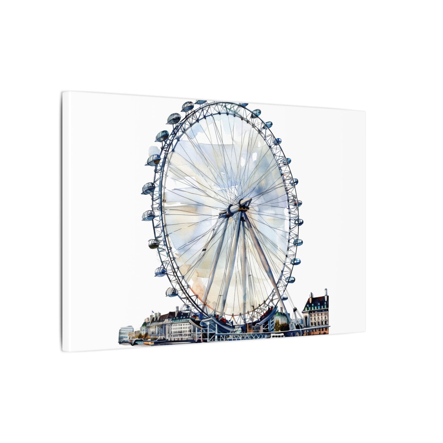 London Eye Canvas Print, Wall Art Decor, Travel Gift, Home Decoration, Unique Art Piece