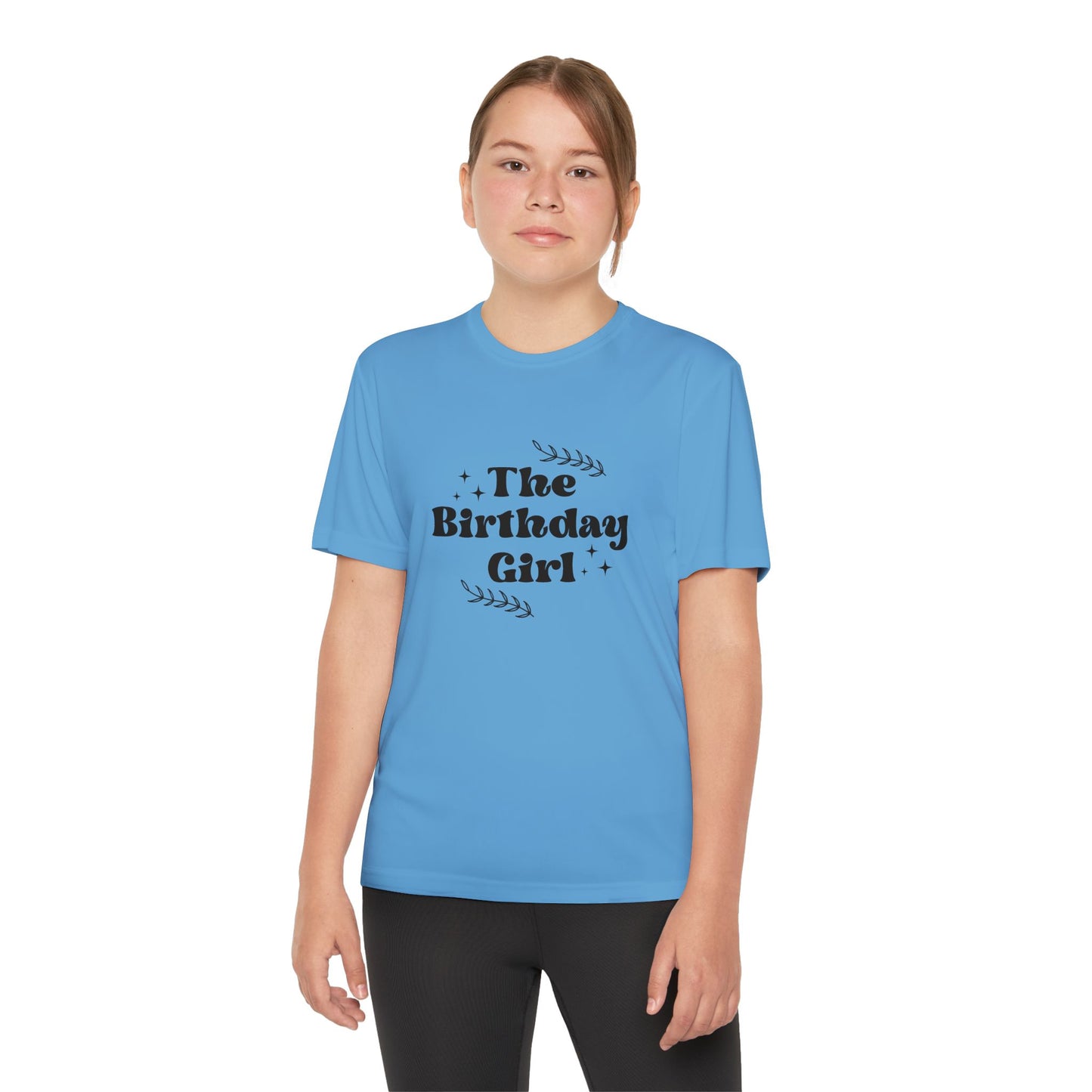 Youth Tee - The Birthday Girl - Cute Birthday Party Celebration Design - Fun Celebration T-Shirt for Kids