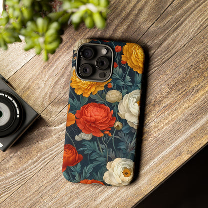 Floral Tough Case for Phones | Durable Floral Phone Cover, Boho Chic, Unique Gift for Her, Phone Protection, Flower Design