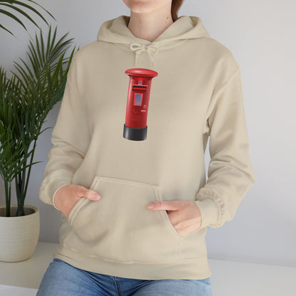 Unisex Heavy Blend™ Hooded Sweatshirt - Classic UK Royal Mailbox Design
