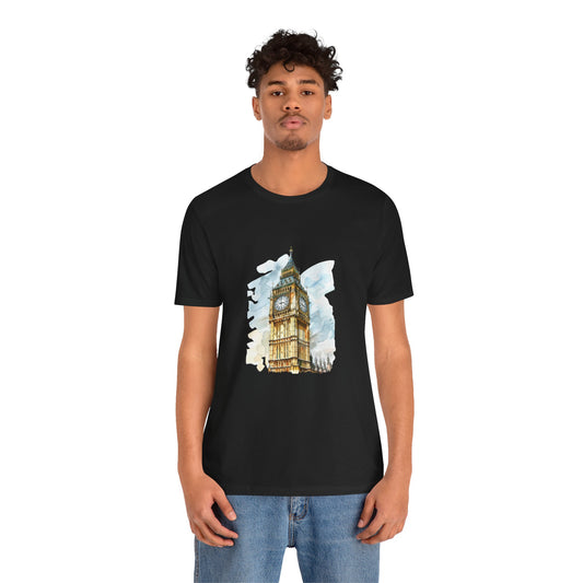 Unisex Jersey Short Sleeve Tee - Iconic Big Ben - Towering Over London