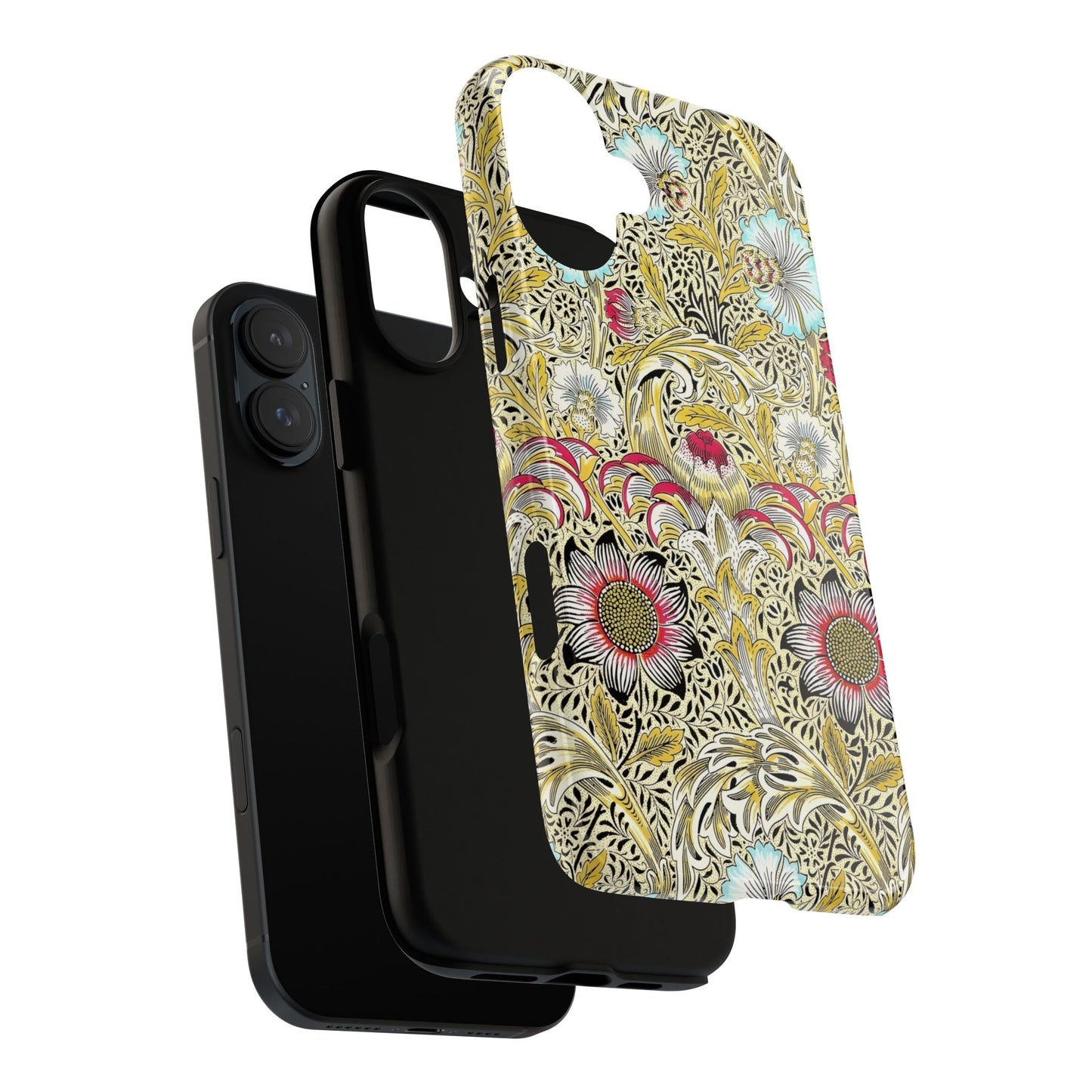 Floral Phone Case - Tough Cases, Floral Design, Stylish, Protective, Unique Gift for Her, Phone Accessories
